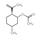 Cyclohexanol,5-methyl-2-(1-methylethenyl)-, 1-acetate, (1R,2S,5R)- Structure