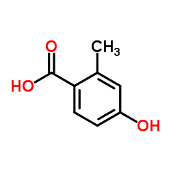 4-Hydroxy-2-methylbenzoic acid Structure