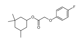 (4-Fluoro-phenoxy)-acetic acid 3,3,5-trimethyl-cyclohexyl ester结构式