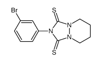 2-(3-bromophenyl)-5,6,7,8-tetrahydro-[1,2,4]triazolo[1,2-a]pyridazine-1,3-dithione Structure