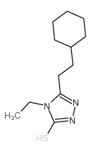 5-(2-环己基乙基)-4-乙基-4H-1,2,4-噻唑-3-硫醇结构式