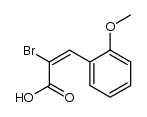 α-bromo-2-methoxy-cis-cinnamic acid Structure