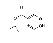 tert-butyl 2-acetamido-3-bromobut-2-enoate Structure