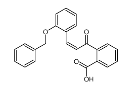2-[3-(2-phenylmethoxyphenyl)prop-2-enoyl]benzoic acid Structure