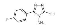 4-AMINO-5-(4-FLUOROPHENYL)-4H-1,2,4-TRIAZOLE-3-THIOL结构式