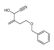 2-hydroxy-3-methylidene-5-phenylmethoxypentanenitrile结构式