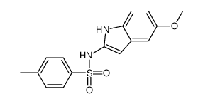 N-(5-methoxy-1H-indol-2-yl)-4-methylbenzenesulfonamide结构式