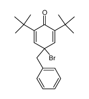 4-Benzyl-4-bromo-2,6-di-tert-butyl-cyclohexa-2,5-dienone Structure