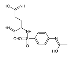 2-[(4-acetamidophenyl)sulfonylamino]pentanediamide结构式