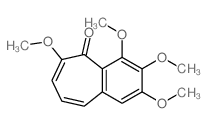 5H-Benzocyclohepten-5-one,2,3,4,6-tetramethoxy- Structure
