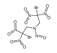bis-(2-bromo-2,2-dinitro-ethyl)-nitroso-amine结构式