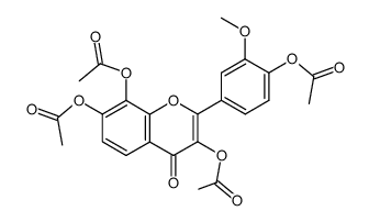 3,7,8,4'-tetraacetoxy-3'-methoxyflavone Structure