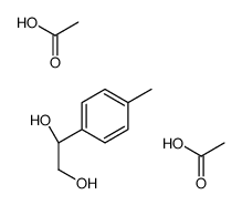acetic acid,(1S)-1-(4-methylphenyl)ethane-1,2-diol结构式