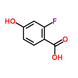 2-Fluoro-4-hydroxybenzoicacid structure