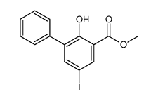 2-hydroxy-5-iodo-biphenyl-3-carboxylic acid methyl ester Structure