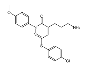 4-(3-Amino-butyl)-6-(4-chloro-phenylsulfanyl)-2-(4-methoxy-phenyl)-2H-pyridazin-3-one Structure