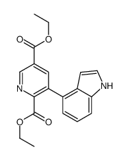 diethyl 3-(1H-indol-4-yl)pyridine-2,5-dicarboxylate Structure