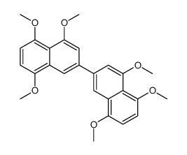 1,5,8-trimethoxy-3-(4,5,8-trimethoxynaphthalen-2-yl)naphthalene结构式
