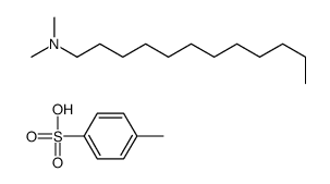 N,N-dimethyldodecan-1-amine,4-methylbenzenesulfonic acid Structure