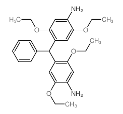 Benzenamine,4,4'-(phenylmethylene)bis[2,5-diethoxy- Structure