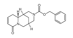 (6R,7R,9R)-(+)-N-benzyloxycarbonyl-5,6-dihydro-cytisine结构式