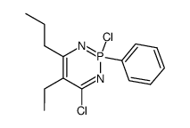 2,4-dichloro-5-ethyl-2-phenyl-6-propyl-2λ5-[1,3,2]diazaphosphinine结构式