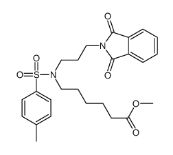 6-[N-[3-(1,3-Dihydro-1,3-dioxo-2H-isoindol-2-yl)propyl]-N-(p-tolylsulfonyl)amino]hexanoic acid methyl ester结构式