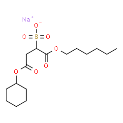 2-(Sodiosulfo)butanedioic acid 1-hexyl 4-cyclohexyl ester结构式