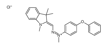 1,3,3-trimethyl-2-[[methyl(4-phenoxyphenyl)hydrazono]methyl]-3H-indolium chloride结构式