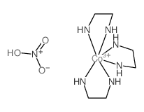 tris(1,2-diaminoethane) cobalt(iii) nitrate Structure