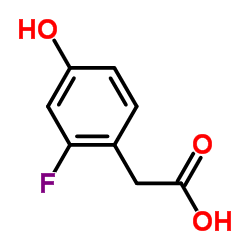 (2-Fluoro-4-hydroxyphenyl)acetic acid structure