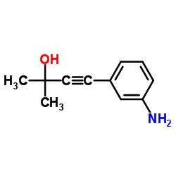 1-(3-aminophenyl)-3-methyl-1-butyn-3-ol structure