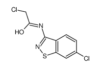 2-Chloro-N-(6-chloro-1,2-benzisothiazol-3-yl)acetamide结构式