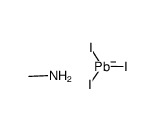 钙钛矿CH3NH3PbI3 固体结构式