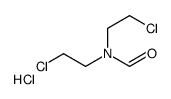 bis(2-chloroethyl)-formylazanium,chloride结构式