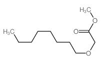 Acetic acid,2-(octyloxy)-, methyl ester Structure