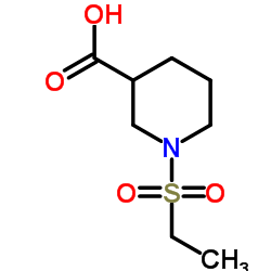 1-(ETHYLSULFONYL)PIPERIDINE-3-CARBOXYLIC ACID Structure