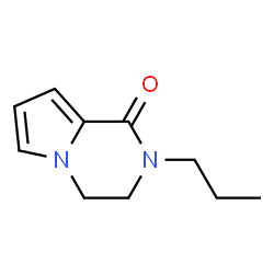 Pyrrolo[1,2-a]pyrazin-1(2H)-one, 3,4-dihydro-2-propyl- (9CI) Structure