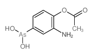 Benzenearsonousacid, 3-amino-4-hydroxy-, acetate (ester) (8CI) Structure