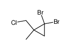 1,1-dibromo-2-chloromethyl-2-methylcyclopropane结构式