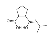 (9ci)-2-[[(1-甲基乙基)氨基]羰基]-1-环戊烯-1-羧酸结构式