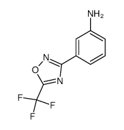 3-(5-三氟甲基-[1,2,4]恶二唑-3-基)-苯胺结构式