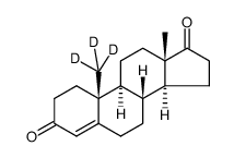 (8R,9S,10R,13S,14S)-13-methyl-10-(trideuteriomethyl)-2,6,7,8,9,11,12,14,15,16-decahydro-1H-cyclopenta[a]phenanthrene-3,17-dione Structure