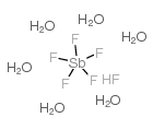 fluoroantimonic acid hexahydrate Structure