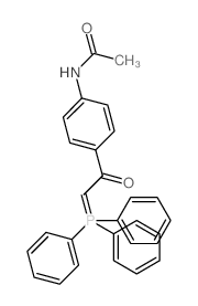 N-[4-(2-triphenylphosphoranylideneacetyl)phenyl]acetamide picture