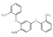 2,4-双(2-甲基苯氧基)-苯胺结构式