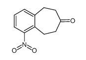 1-nitro-8,9-dihydro-5H-benzo[7]annulen-7(6H)-one结构式
