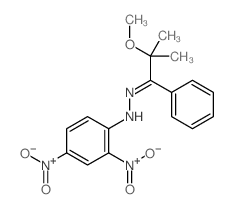 N-[(2-methoxy-2-methyl-1-phenyl-propylidene)amino]-2,4-dinitro-aniline Structure