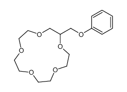2-(phenoxymethyl)-1,4,7,10,13-pentaoxacyclopentadecane结构式