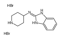 (1H-苯并咪唑-2-基)-哌啶-4-胺双氢溴酸结构式
